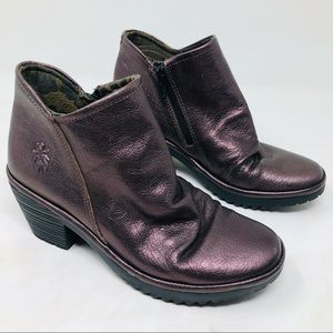 Fly London Shoes | Fly London Willow Ruched Ankle Boots | Color: Red | Size: 36eu | Faybo19's Closet